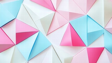 Obraz premium pastel triangle geometric abstract background