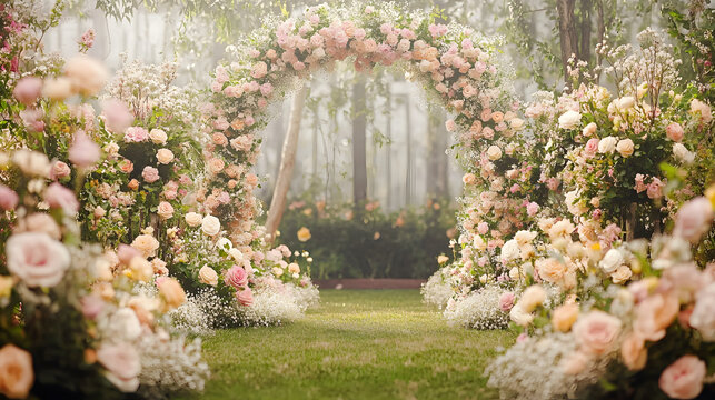 Garden wedding backdrop photography background stage ceremony maternity shoot floral wedding overlay garden background flowers wedding props