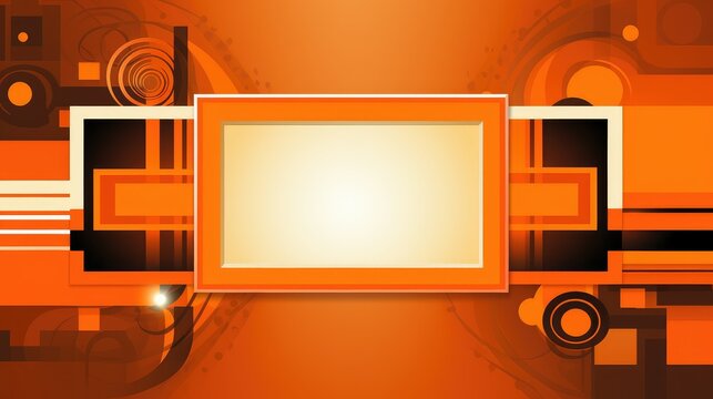 design orange flyer background