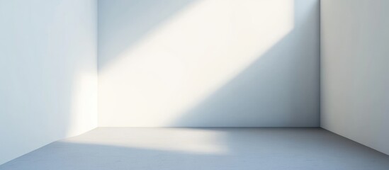 Obraz premium Sunlit Corner: Minimalist Room Interior