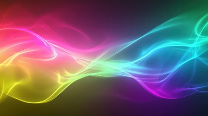 Fototapeta premium colorful abstract swirling light waves background
