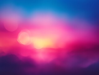Colorful sunset bokeh background