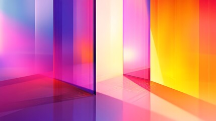 Colorful glass panels, abstract background, modern design