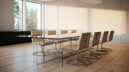 minimalist boardroom table