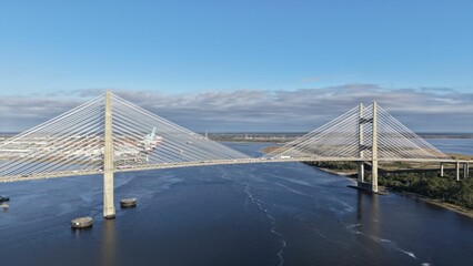 View Dames Point Bridge Over