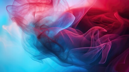 Fototapeta premium mesmerizing red blue smoke