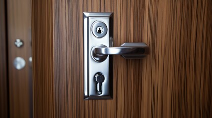 Obraz premium exit house key in door