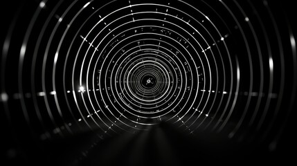 Obraz premium arrow pattern black white