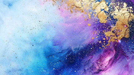 Fototapeta premium Expansive cosmic galaxy filled with stars and nebulae