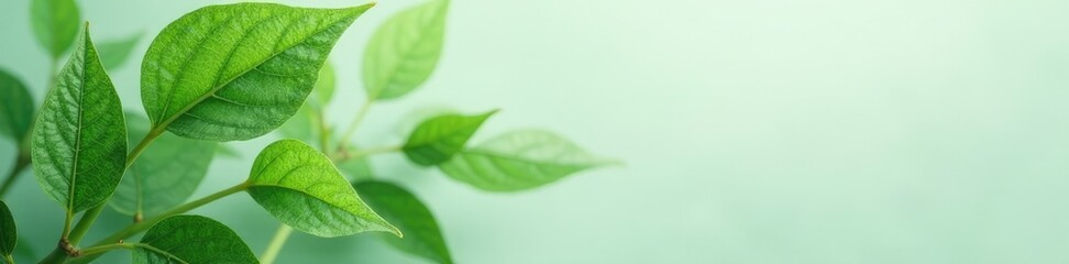 Obraz premium Delicate green leaf with intricate veins on a light gray background, natural elements, botanical, abstract