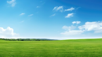 panoramic green background grass