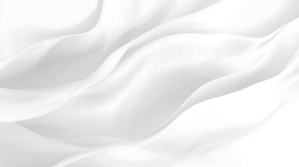 Naklejka premium Abstract White Fabric Draped Softly Elegant Waves