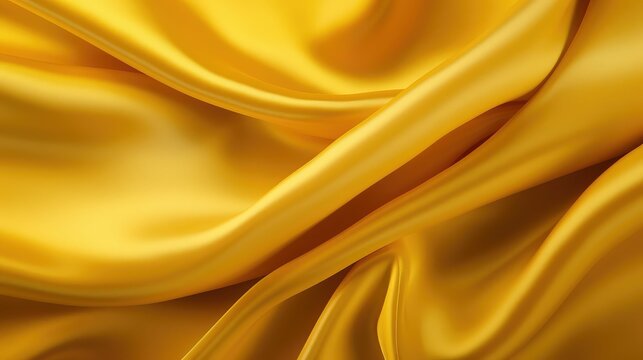 depth yellow background silk