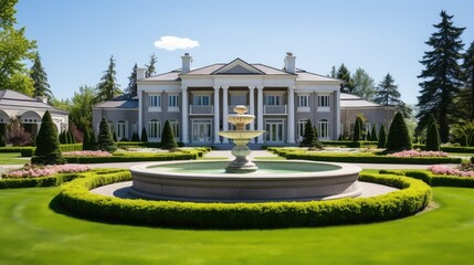 estate house with big yard