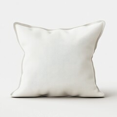 Simple White Square Cushion Mockup, Perfect for Branding and Design.