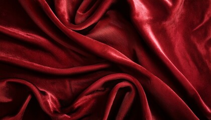 Obraz premium A luxurious velvet fabric texture with a soft, plush appearance and rich color 