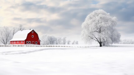 lscape white and red background