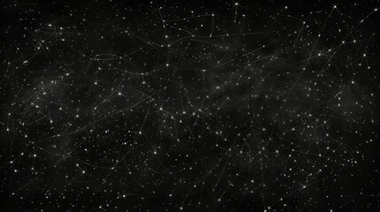 Fototapeta premium constellation stars hand drawn