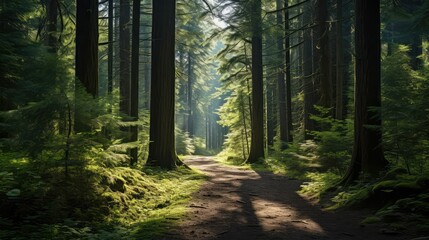 Obraz premium nature evergreen tree channel