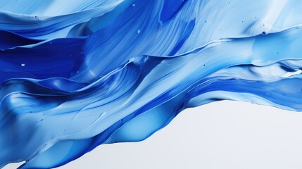 delicate paint stroke blue