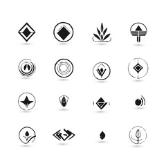 Logo collection, Abstract design concept creative abstract logo collection Logo can be used for icon brand identity finance