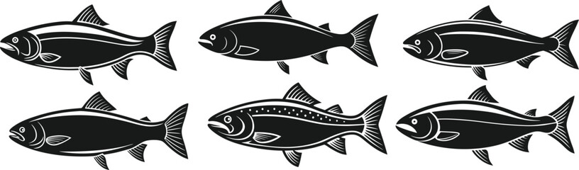 Fototapeta premium Fish silhouette