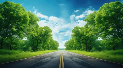 Obraz premium divergence split road