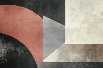 A minimalist brutalist background featuring rough, grungy textures, muted color schemes, and abstract geometric shapes that convey a sense of stark, urban elegance