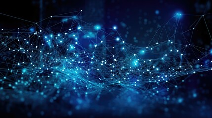 Fototapeta premium visualization big data blue