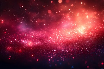 Fototapeta premium Vibrant Abstract Red and Pink Bokeh Background for Creative Design