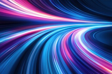 Colorful Light Trails in a Dynamic Flow of Motion and Energy