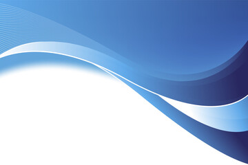 Blue Wave Abstract Technology Background Design Template