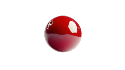 red ball isolated on white