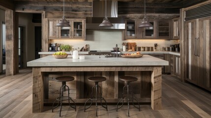 rustic unique kitchen