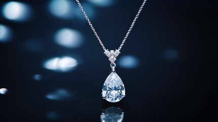 pendant white diamond background