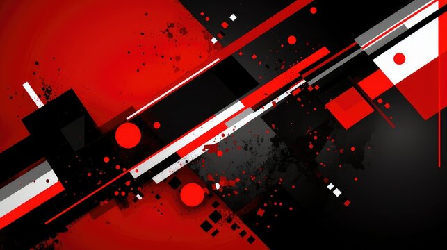 lines red graphic background