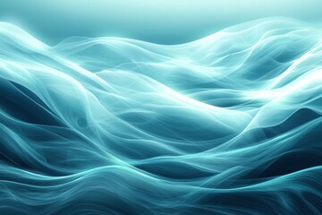 Fototapeta premium Ethereal Flowing Waves of Light and Color in Abstract Background