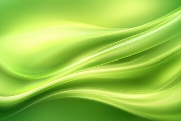 Smooth Green Waves Abstract Background for Creative Projects