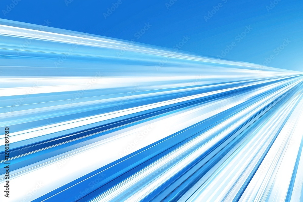 Canvas Prints abstract blue background with dynamic lines and light effects