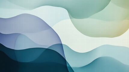 abstract blue green wave background