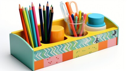 Fototapeta premium compartments desk organizer