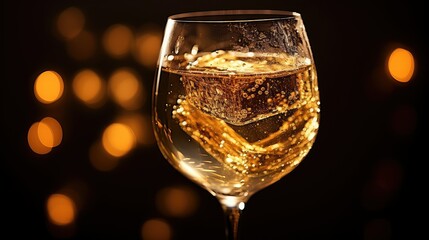 sophistication toast wine glass