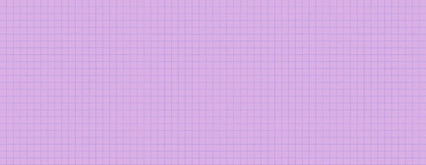 Texture of graph paper, Purple grid line paper sheet, banner