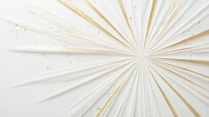 white gold sunburst abstract art