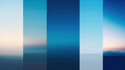 Naklejka premium Color_palette_color_sky_blue_gradient_background_