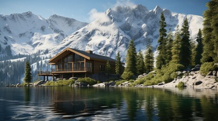 Fototapeta premium wilderness house location