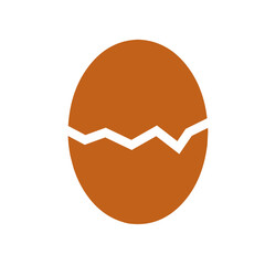 Broken egg shell  vector illustration