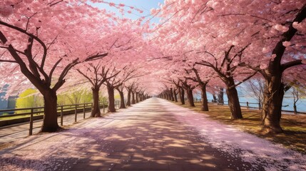 Naklejka premium breeze spring garden background