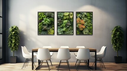 Fototapeta premium office plant wall frames