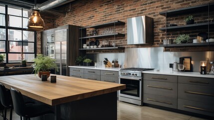 Fototapeta premium modern remodeling kitchen